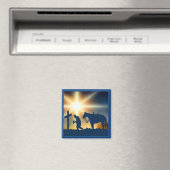 Aimant Prier Cowboy Avec Cheval À Croix (In Situ (Lave-vaisselle))