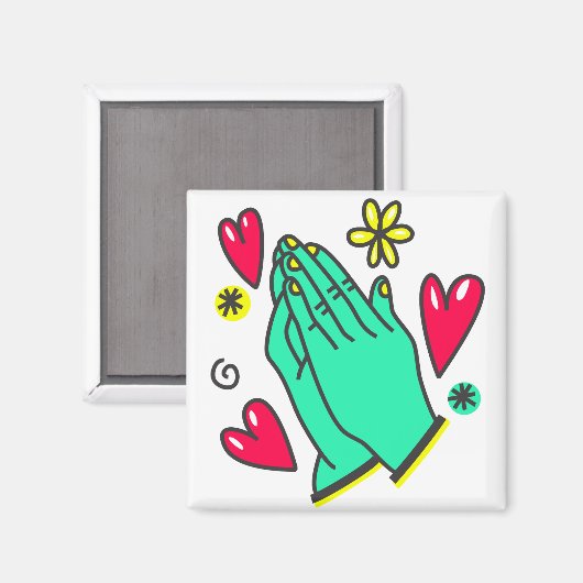 AIMANT PRIER LES MAINS (Recto/Verso)