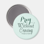 Aimant Prière Bible Verset Prière chrétienne Lumière vert (Recto/Verso)