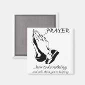 Aimant Prière Comment ne rien faire (Recto/Verso)
