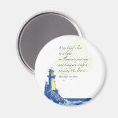 Aimant Prière de Bénédiction de phare (Recto/Verso)