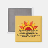 Aimant Prière de protection (Recto/Verso)