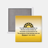 Aimant Prière de protection (Recto/Verso)