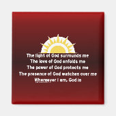 Aimant Prière de protection (Devant)