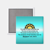 Aimant Prière de protection (Recto/Verso)