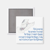 Aimant Prière de sérénité (Recto/Verso)