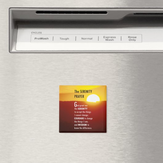 Aimant Prière de sérénité 1 (In Situ (Lave-vaisselle))