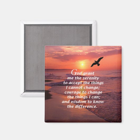 Aimant Prière de sérénité 3 (Recto/Verso)