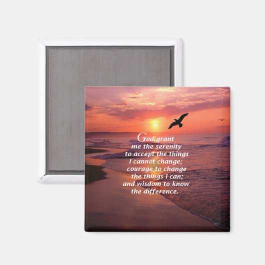 Aimant Prière de sérénité 3 (Recto/Verso)