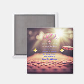 Aimant Prière De Sérénité Avec Inspiration De L'Art Chrét (Recto/Verso)