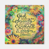 Aimant Prière de sérénité Jolie foi religieuseInspirété (Devant)