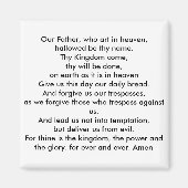 Aimant Prière des seigneurs (Devant)