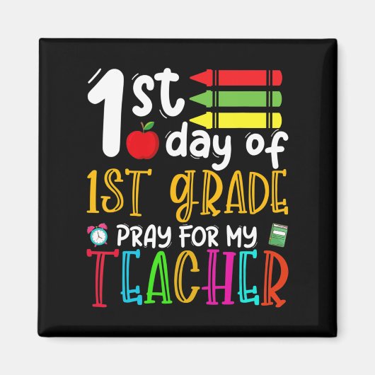 Aimant Prière Du Premier Jour De Première Année Pour Mon  (Devant)