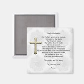 Aimant Prière du Seigneur (blanche) (Recto/Verso)