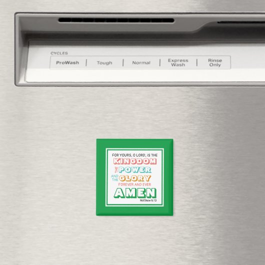 Aimant Prière du Seigneur | PUISSANCE ROYAUME | Christian (In Situ (Lave-vaisselle))