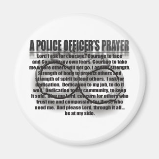 AIMANT PRIÈRE D'UN POLICIER