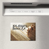 Aimant PRIÈRE GUERRIER Open Bible Croix chrétienne (In Situ (Lave-vaisselle))