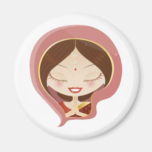 Aimant Prière indienne de femme