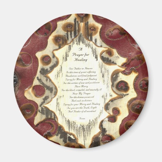 Aimant Prière pour la guérison (Devant)