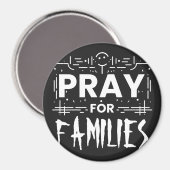 Aimant Priez pour les familles (Recto/Verso)