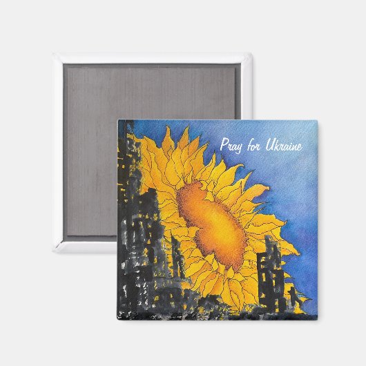 Aimant Priez pour l'Ukraine (Recto/Verso)