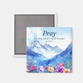 Aimant Priez pour moi et je vais écouter - Jer29:12 (Recto/Verso)