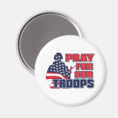 Aimant Priez Pour Nos Troupes (Recto/Verso)