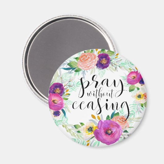 Aimant Priez sans cesser (Recto/Verso)