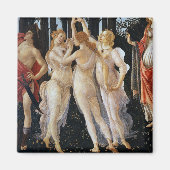 Aimant Primavera (détail), Sandro Botticelli, 1482 (Devant)