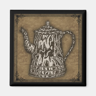 Aimant primitif de pot de café