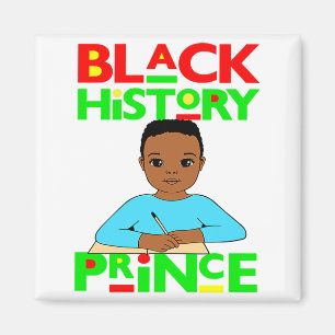 Aimant Prince de l'histoire noire Mélanine Garçon Fils Br