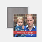 Aimant Prince George et Prince William (Recto/Verso)