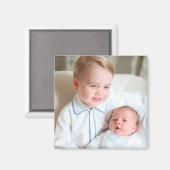 Aimant Prince George et Princesse Charlotte (Recto/Verso)