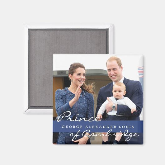 Aimant Prince George - William & Kate (Recto/Verso)