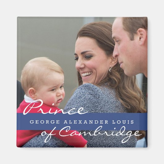 Aimant Prince George - William & Kate (Devant)