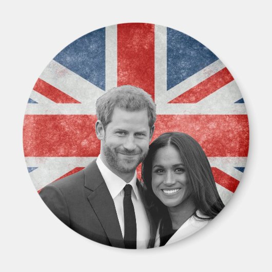 Aimant Prince Harry et Meghan Markle (Devant)