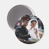 Aimant Prince Harry et Meghan Markle Mariage royal (Recto/Verso)