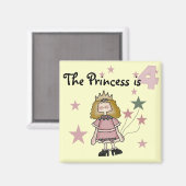 Aimant Princess 4th Birthday Tshirts et cadeaux (Recto/Verso)