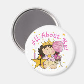 Aimant Princess All About Me 1st Birthday Tshirts (Recto/Verso)