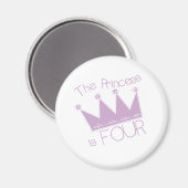 Aimant Princess Crown 4e anniversaire (Recto/Verso)