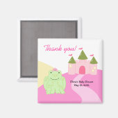 Aimant Princess Frog Castle Baby shower Favoriser l'aiman (Recto/Verso)