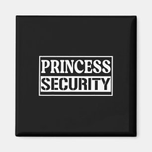 Aimant Princess Security Funny Anniversaire Halloween Par