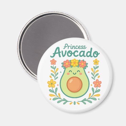 Aimant Princesse Avocado (Recto/Verso)