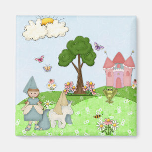 Aimant Princesse - cheveux Brown