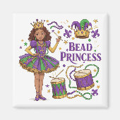 Aimant Princesse de Perles - Mardi Gras (Devant)