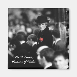 Aimant Princesse Diana - pavot