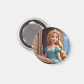 Aimant Princesse en Château (Recto/Verso)