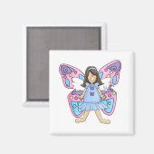 Aimant Princesse Fée Papillon (Recto/Verso)