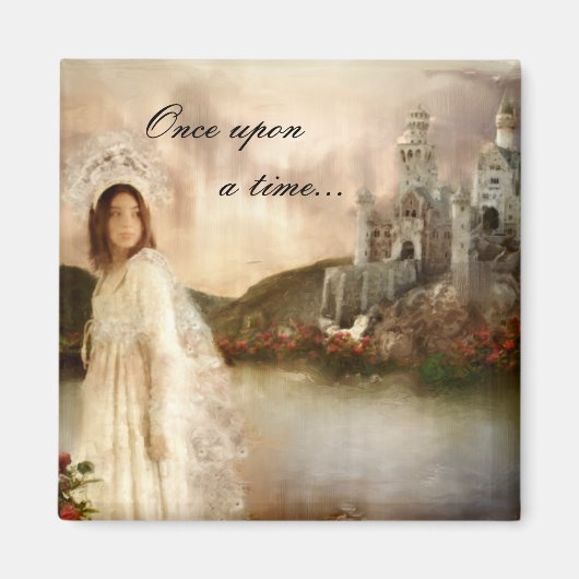 Aimant Princesse Imaginaire Château Cadeaux de mariage (Devant)