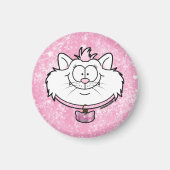Aimant Princesse Kitty Rose Paillette Graphiques Screwbal (Devant)